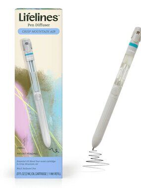 Lifelines Pen Diffuser in Light Blue/White - Crisp Mountain Air